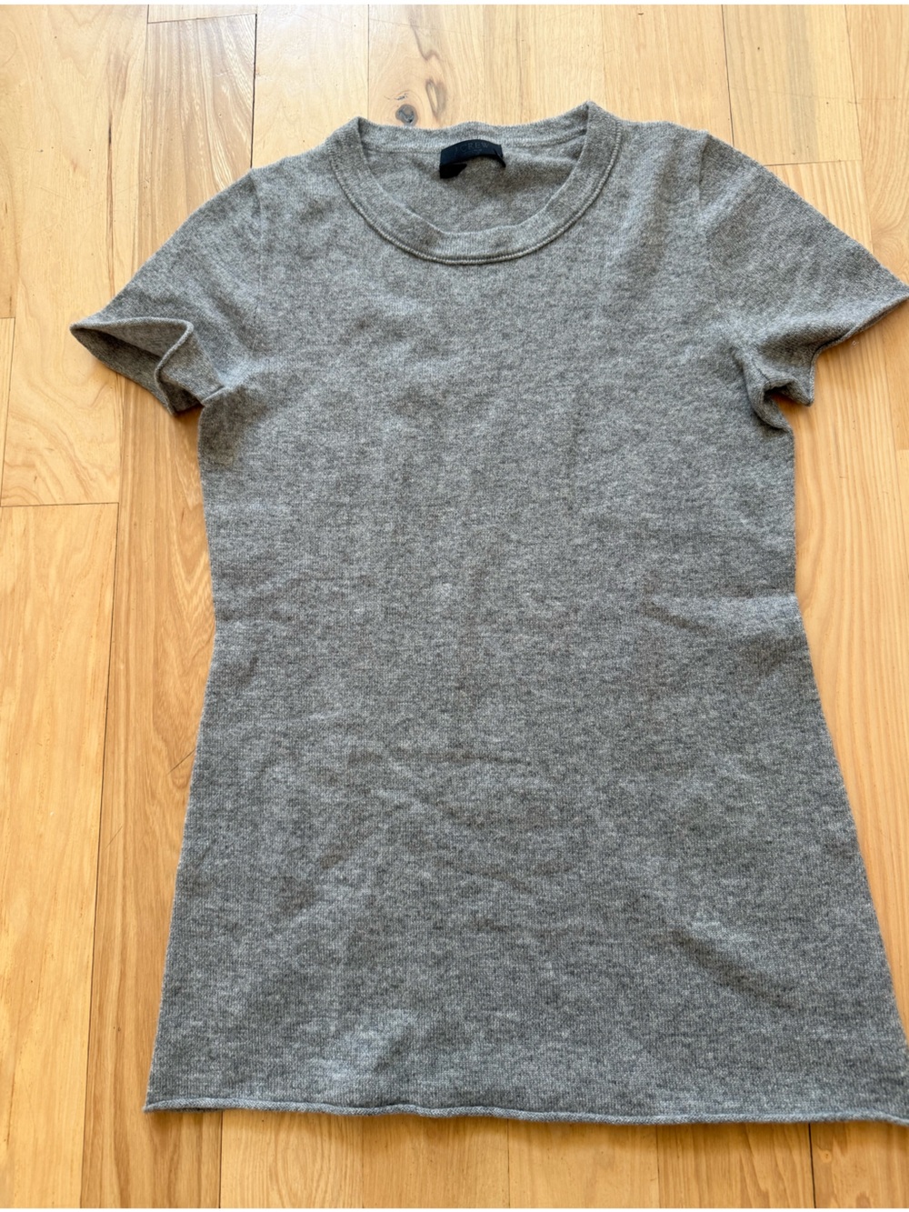 J.Crew Collection 100% Italian Cashmere Short Sleeve Sweater Women’s Gray sz XS